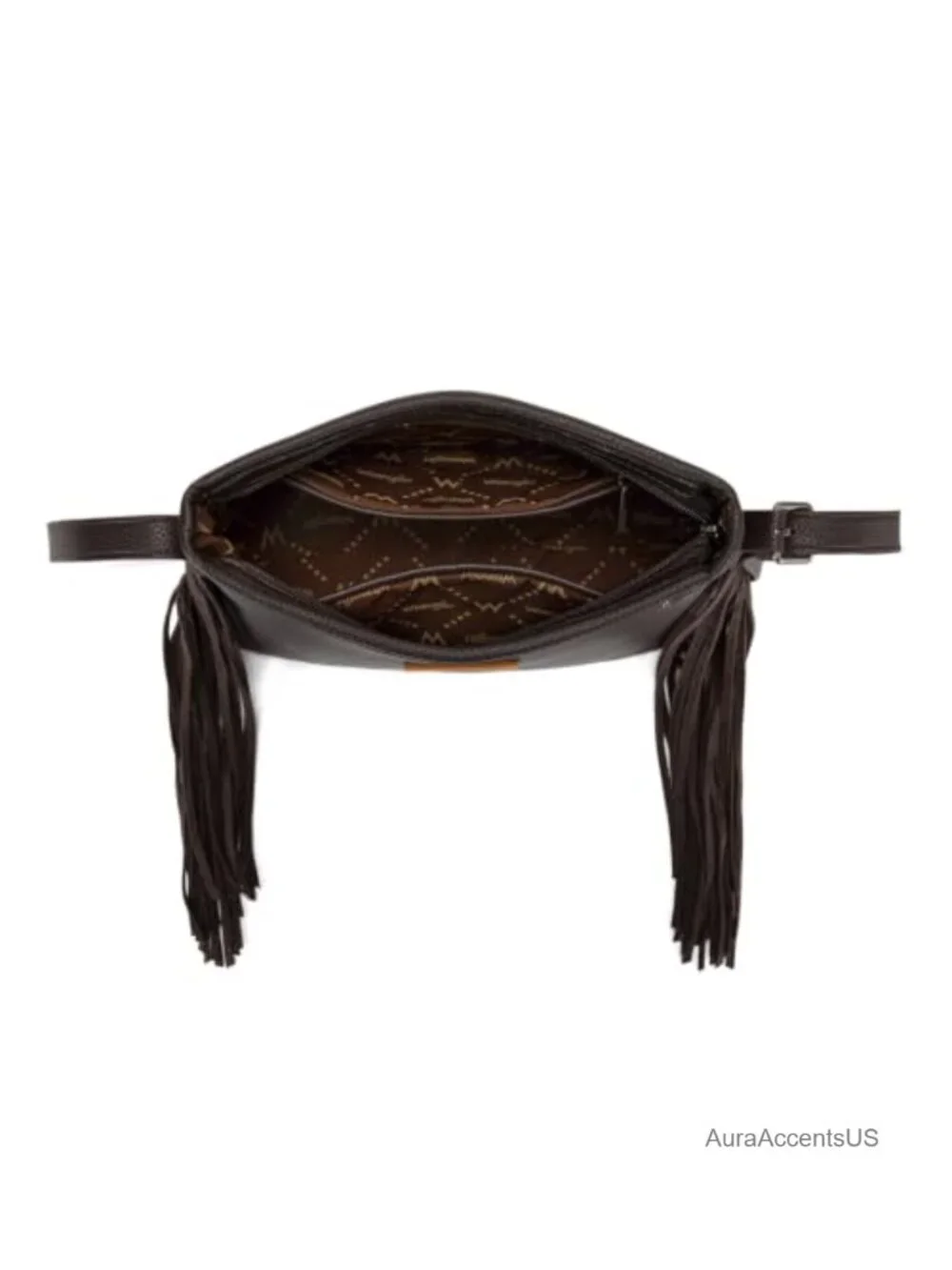 Montana West Faux Leather Hobo Crossbody Bag Fringe Tassel